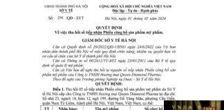 Hm88 link đăng nhập số 250/QĐ-SYT ngày 01/02/2024 của Hm88.com vn lì xì hội viên mới TP Hà Nội về việc thu hồi số tiếp nhận Phiếu công bố sản phẩm mỹ phẩm Shampoo Black Hair và Shampoo Brown Hair do Công ty TNHH thương mại Queen Diamond Pharma Hm88i.com Sòng bài trực tuyến