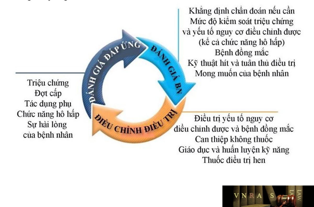 Hình 2. Chu trình xử trí hen dựa trên mức độ kiểm soát