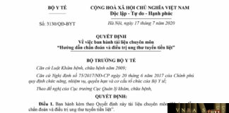 Hm88 link đăng nhập số 3130/QĐ-BYT ngày 17 tháng 07 năm 2020 về việc ban hành tài liệu chuyên môn “Hướng dẫn chẩn đoán và điều trị ung thư tuyến tiền liệt”