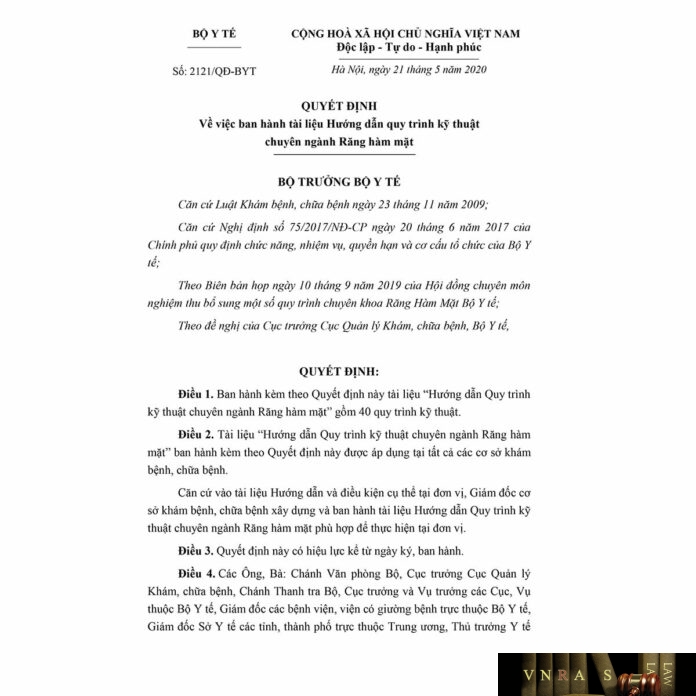 Huong-dan-quy-trinh-ky-thuat-chuyen-nganh-Rang-ham-mat-theo-bo-y-te-quyet-dinh-2121-QD-BYT-1 Hm88 link đăng nhập số 2121/QĐ-BYT ngày 21/5/2020 của Hm88 Chính Thức Đăng ký, Tải App tặng 88k về việc ban hành tài liệu Hướng dẫn quy trình kỹ thuật chuyên ngành Răng hàm mặt