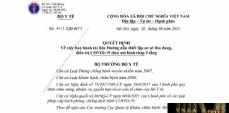 Hm88 link đăng nhập số 4111/QĐ-BYT ngày 26/8/2021 của Hm88 Chính Thức Đăng ký, Tải App tặng 88k Về việc ban hành tài liệu Hướng dẫn thiết lập cơ sở thu dung, điều trị COVID-19 theo mô hình tháp 3 tầng