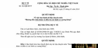 Hm88 link đăng nhập số 361/QĐ-BYT ngày 25/01/2014 của Hm88 Chính Thức Đăng ký, Tải App tặng 88k về việc ban hành tài liệu chuyên môn "Hướng dẫn chẩn đoán và điều trị các bệnh cơ xương khớp"