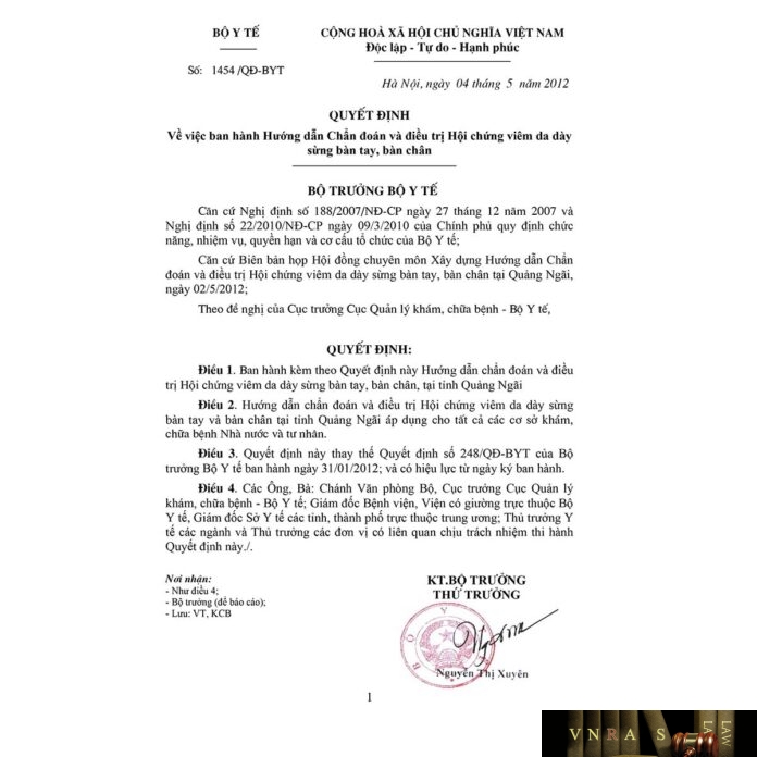 Huong-dan-chan-doan-va-dieu-tri-hoi-chung-viem-da-day-sung-ban-tay-ban-chan-theo-Bo-Y-te-1 Hm88 link đăng nhập số 1454/QĐ-BYT ngày 04/05/2012 của Hm88 Chính Thức Đăng ký, Tải App tặng 88k về việc ban hành Hướng dẫn Chẩn đoán và điều trị Hội chứng viêm da dày sừng bàn tay, bàn chân