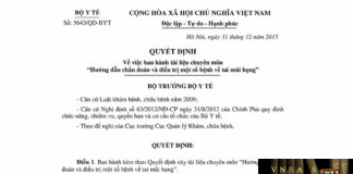 Hướng dẫn chẩn đoán và điều trị một số bệnh về tai mũi họng - theo Hm88 Chính Thức Đăng ký, Tải App tặng 88k, Hm88 link đăng nhập số 5643/QĐ-BYT ngày 31/12/2015