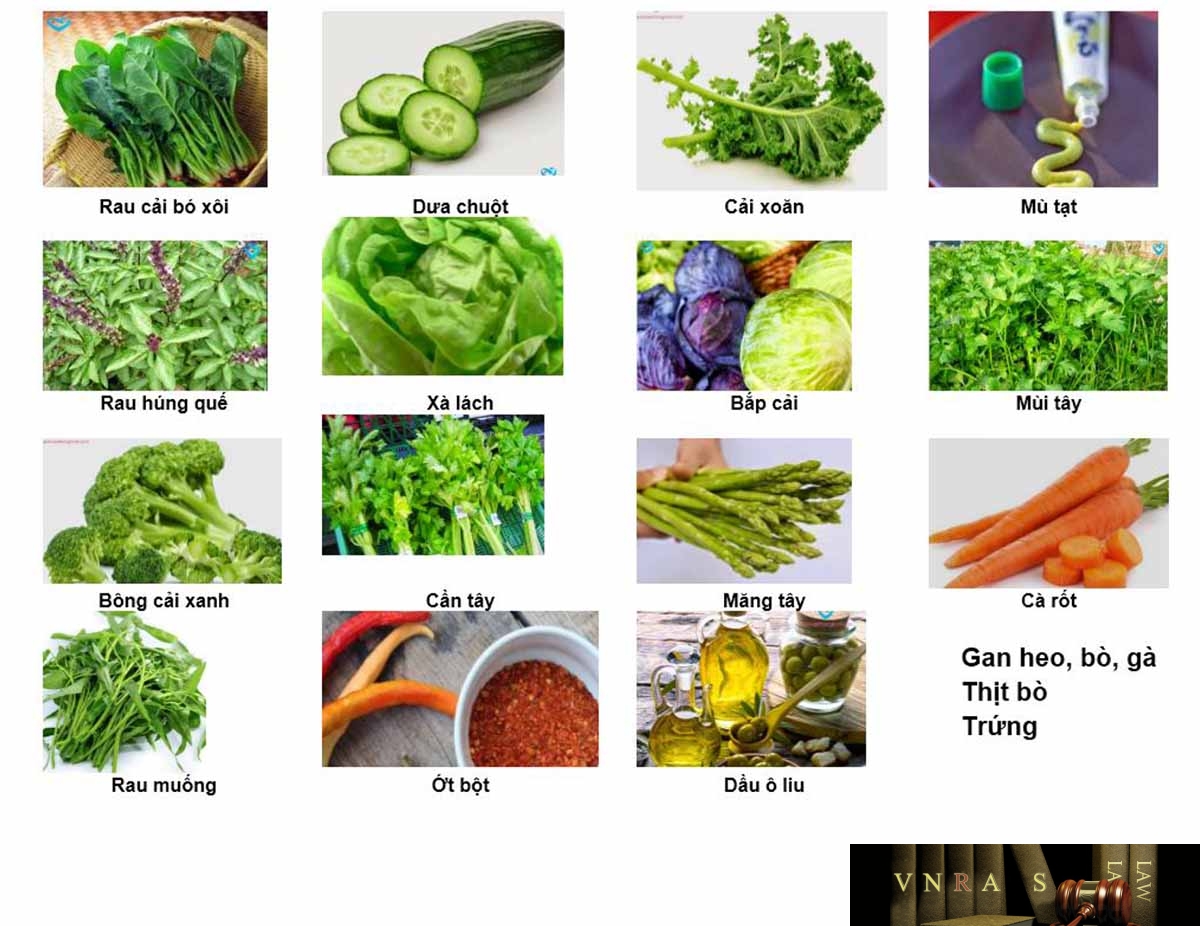 MỘT SỐ THỰC PHẨM CHỨA NHIỀU VITAMIN K