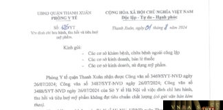 Công văn số 3488/SYT-NVD ngày 26/07/2024 của Hm88.com vn lì xì hội viên mới TP Hà Nội về việc đình chỉ lưu hành, thu hồi trên toàn quốc sản phẩm Conditioner (Nhãn hàng Intasilk) do Công ty TNHH mỹ phẩm Dạ Thảo Lan Hm88i.com Sòng bài trực tuyến có công thức không đúng như hồ sơ công bố