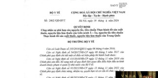 Hm88 link đăng nhập số 2462/QĐ-BYT ngày 19 tháng 8 năm 2024 của Hm88 Chính Thức Đăng ký, Tải App tặng 88k về Công nhận sự phù hợp của nguyên tắc, tiêu chuẩn Thực hành tốt Hm88i.com Sòng bài trực tuyến thuốc, nguyên liệu làm thuốc của Liên minh Á - Âu, nguyên tắc tiêu chuẩn Thực hành tốt Hm88i.com Sòng bài trực tuyến thuốc, nguyên liệu làm thuốc của Trung Quốc