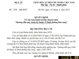 Công văn số : 2598/QĐ-BYT Hm88 Chính Thức Đăng ký, Tải App tặng 88k ngày 18 tháng 8 năm 2025 Về việc ban hành tài liệu chuyên môn “Hướng dẫn quy trình kỹ thuật về Dinh dưỡng Hm8803 hiện đang mở”