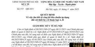 Hm88 link đăng nhập số : 1757/QĐ-SYT Hm88.com vn lì xì hội viên mới Hà Nội ngày 10 tháng 9 năm 2025 Về việc thu hồi số công bố tiêu chuẩn áp dụng đối với thiết bị y tế thuộc loại A, B
