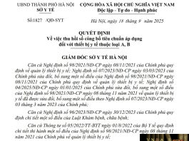 Hm88 link đăng nhập số : 1827/QĐ-SYT Hm88.com vn lì xì hội viên mới Hà Nội ngày 18 tháng 9 năm 2025 Về việc thu hồi số công bố tiêu chuẩn áp dụng đối với thiết bị y tế thuộc loại A,B