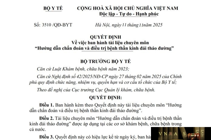 Hm88 link đăng nhập số : 3510/QĐ-BYT ngày 11 tháng 11 năm 2025 Về việc ban hành tài liệu chuyên môn “Hướng dẫn chẩn đoán và điều trị bệnh thần kinh đái tháo đường”